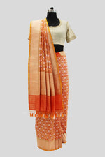 Load image into Gallery viewer, Benaras Silk Ultakatori Jaal Saree
