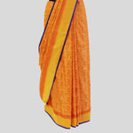 Load image into Gallery viewer, Benaras Satin Flying Birds Motif Yellow Saree
