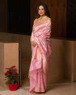 Load image into Gallery viewer, Banarasi Katan Silk Ombré Circles Saree
