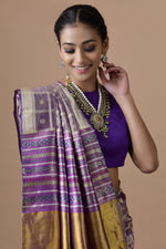 Load image into Gallery viewer, Benaras Tissue Charkhana With Ginni Buti Saree
