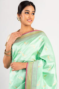 Benaras Silk Matsya Design Saree