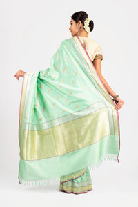 Benaras Silk Matsya Design Saree