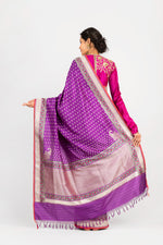 Load image into Gallery viewer, Nargis Fakhri in our Banarasi Silk Paithani Border....
