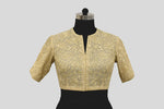 Load image into Gallery viewer, Tissue Chanderi Gulistan Resham Jaal Off White Blouse
