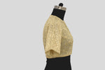 Load image into Gallery viewer, Tissue Chanderi Gulistan Resham Jaal Off White Blouse
