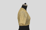 Load image into Gallery viewer, Tissue Chanderi Resham Sequence Herringbone Diagonal Emboirdery Off White Blouse
