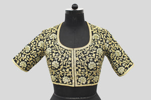 Matka Gulbahar Jaal Black Blouse