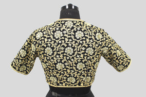 Matka Gulbahar Jaal Black Blouse