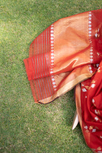 Kota Cotton Playing Cards Motif Saree