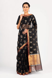 Kota Cotton Playing Cards Motif Saree
