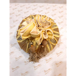 Load image into Gallery viewer, Dupion Silk Muskmelon Design Round Potli
