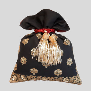 Traditional Buti Embroidery Potli