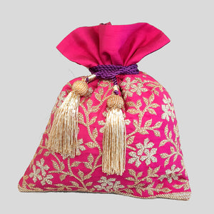 Liliy Flower Jaal Magenta/Purple Potli