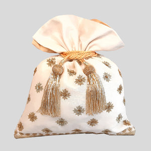 Flower Blooming Embroidery Potli