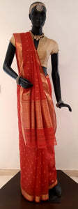 Kotah Cotton Diamond Motif With Konia Saree