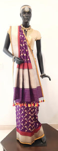 Benaras Silk Sankranti Kites Motif Saree