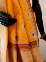 Load image into Gallery viewer, Benaras Silk Pushkar Silver / Gold Design Saree
