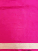 Load image into Gallery viewer, Benaras Silk Umbrella Motif Magenta Saree
