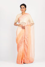 Load image into Gallery viewer, Kotah Silk 3 Shade Ombre Saree with Embroidered Chawal Tanka Border

