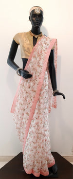 Load image into Gallery viewer, Kota Silk Floral Jaal Digital Print Saree
