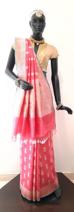 Load image into Gallery viewer, Benaras Silk Tropical Summer Saree
