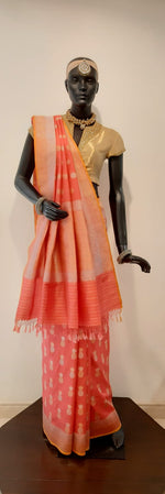 Load image into Gallery viewer, Benaras Silk Tropical Summer Saree
