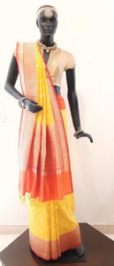 Benaras Silk Guthwa Flower Buti Saree