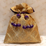 Load image into Gallery viewer, Benaras Brocade Potli With Embroidery
