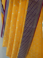 Load image into Gallery viewer, Benaras Silk Chaar Rang (4-colour) Palla with Zari Buti Saree
