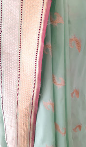 Benaras Silk Matsya Design Saree