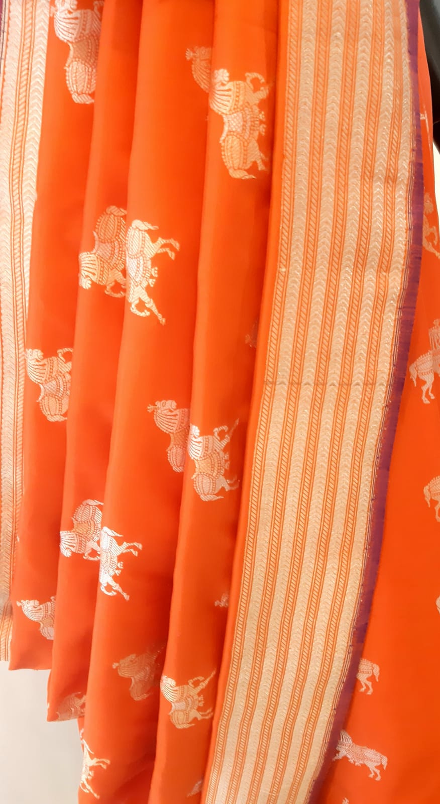 Benaras Silk Chetak Motif Saree