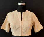 Load image into Gallery viewer, Dupion  Silk Gulistan Resham Jaal Cream Blouse
