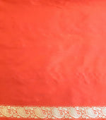 Load image into Gallery viewer, Banarasi Silk Antique Buti Red Saree

