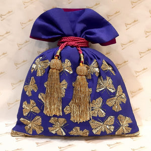 Dupion Silk Titli Embroidery Potli