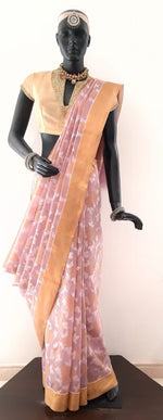 Load image into Gallery viewer, Kota Tissue Rose Jaal Saree
