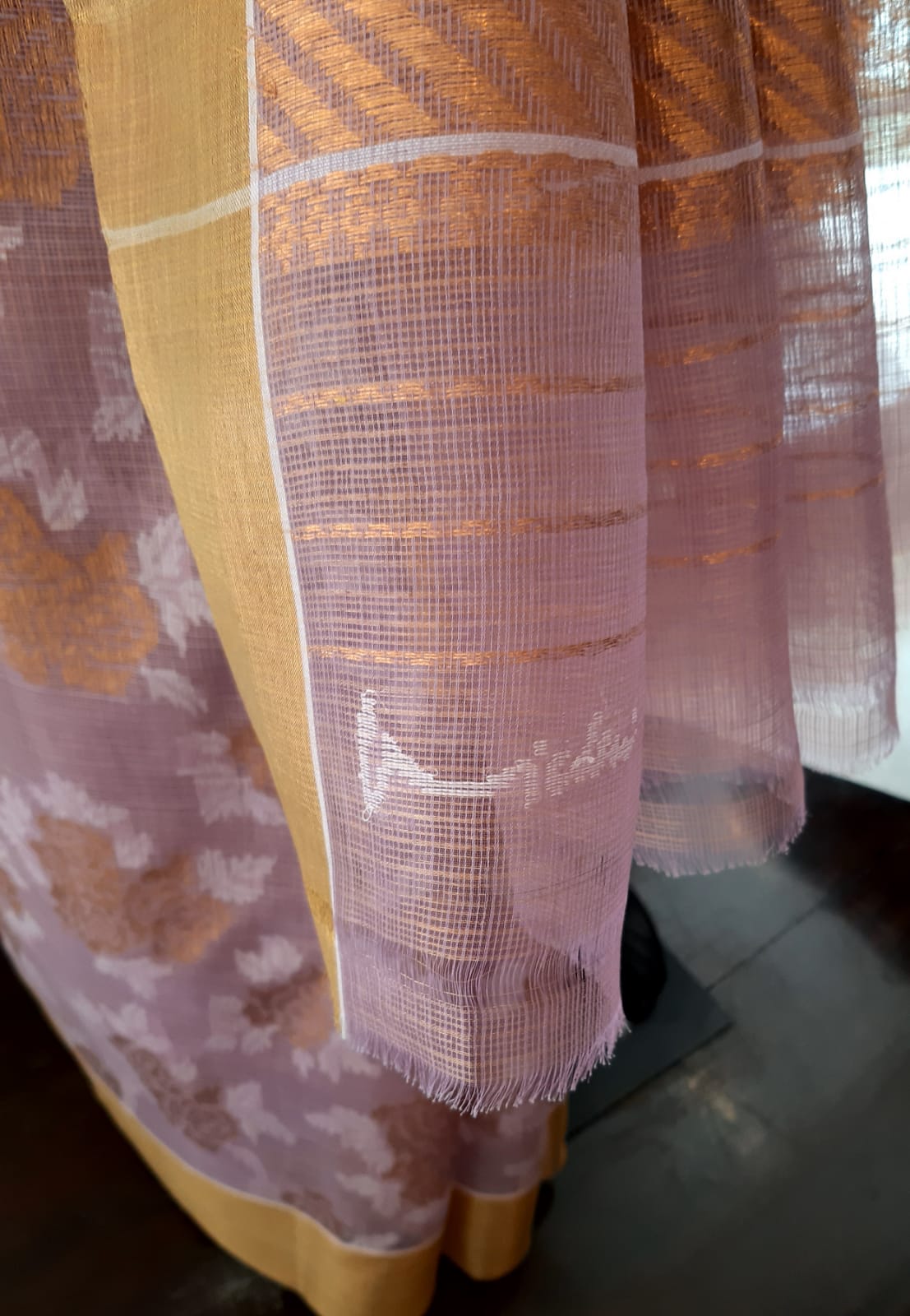 Kota Tissue Rose Jaal Saree