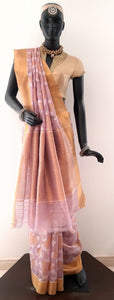 Kota Tissue Rose Jaal Saree
