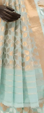 Load image into Gallery viewer, Kotah Cotton Ayesha Zari Buti Saree
