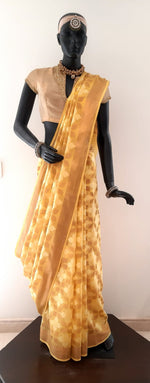 Load image into Gallery viewer, Kotah Cotton Ayesha Zari Buti Saree
