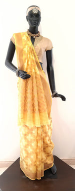 Load image into Gallery viewer, Kotah Cotton Ayesha Zari Buti Saree
