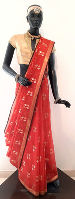 Load image into Gallery viewer, Kota Cotton Playing Cards Motif Saree
