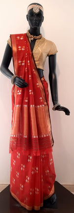 Load image into Gallery viewer, Kota Cotton Playing Cards Motif Saree

