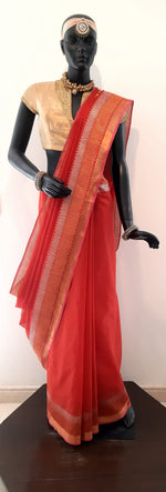 Load image into Gallery viewer, Kotah Cotton Buddha Palla Saree
