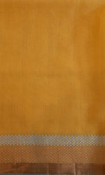 Load image into Gallery viewer, Kota Cotton Buddha Palla Yellow Saree
