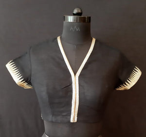 Matka Egyptian Lotus Black Blouse