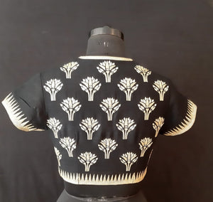 Matka Egyptian Lotus Black Blouse