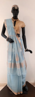 Load image into Gallery viewer, Kota Cotton Cypress Tree Buti Saree (On Palla)
