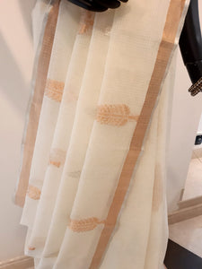 Kotah Cotton Cypress Tree Buti Saree (All Over)