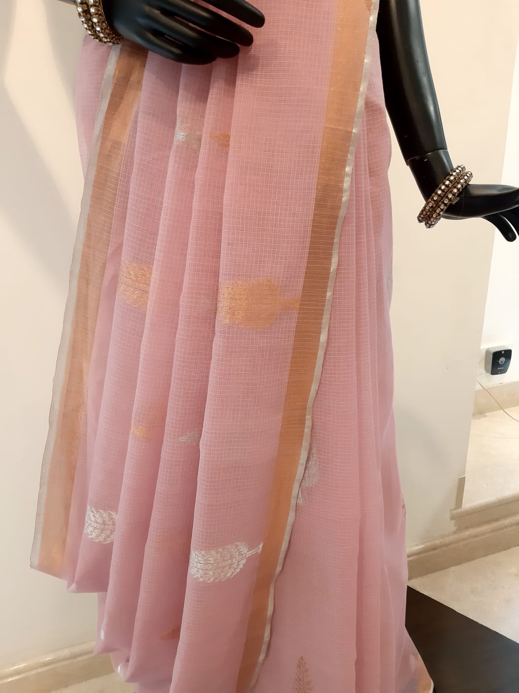 Kotah Cotton Cypress Tree Buti Saree (All Over)