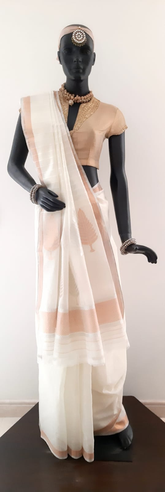 Kota Cotton Cypress Tree Buti Saree (On Palla)